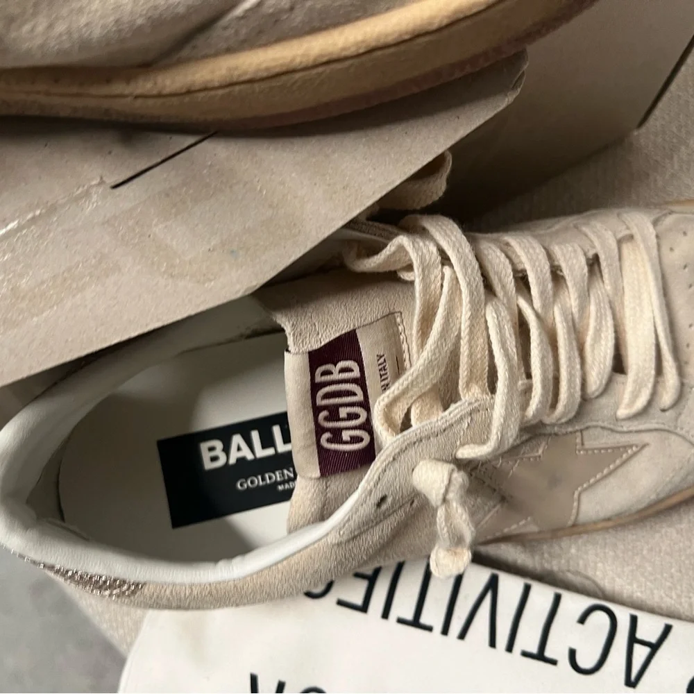 Golden Goose Tan Sneakers Low-Top Leather Suede - Picture 3 of 10